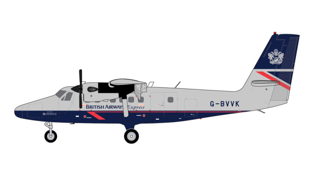 [予約]Gemini Jets 1/200 (ダイキャスト製) DHC-6-300 ブリティッシュエアウェイズエクスプレス G-BVVK Landor livery