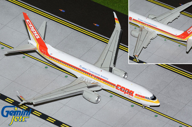 Gemini Jets 1/200 (ダイキャスト製) 737-800S コパ航空 "75th anniversary retro livery" HP-1841CMP [FD]