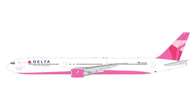 [予約]Gemini Jets 1/200 (ダイキャスト製) 767-400ER デルタ航空 N845MH 乳癌予防キャンペーン