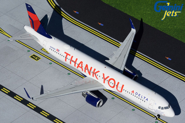 Gemini Jets 1/200 (ダイキャスト製) A321-200 デルタ航空 N391DN "ＴＨＡＮＫ ＹＯＵ"