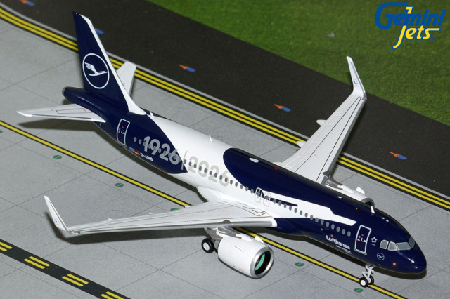 [予約]Gemini Jets 1/200 (ダイキャスト製) A320neo ルフトハンザ航空 "100" years livery D-AING