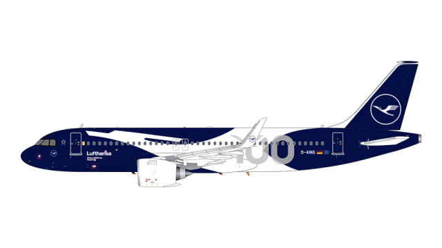 [予約]Gemini Jets 1/200 (ダイキャスト製) A320neo ルフトハンザ航空 "100" years livery D-AING
