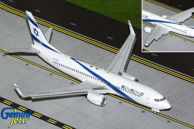 Gemini Jets 1/200 (ダイキャスト製) 737-800W エル・アル航空 4X-EKK [FD] [MS]