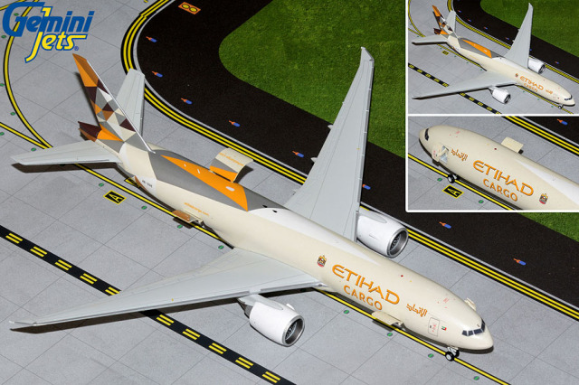 Gemini Jets 1/200 (ダイキャスト製) 777-200F エティハド航空 カーゴ A6-DDE