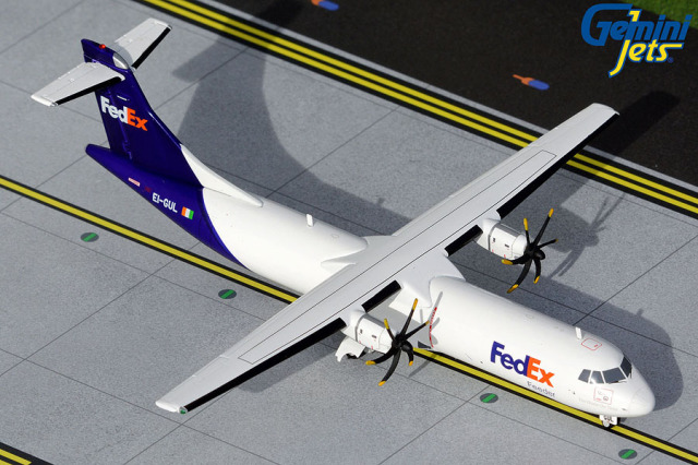 Gemini Jets 1/200 (ダイキャスト製) ATR-72-600F FedEx Feeder EI-GUL