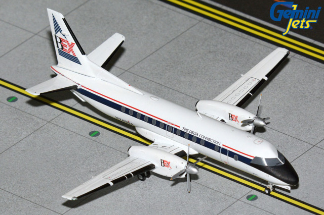 Gemini Jets 1/200 (ダイキャスト製) Saab 340A ビジネスエクスプレス航空 "The Delta Connection" N749BA