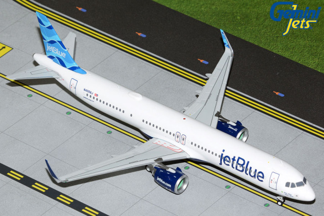 Gemini Jets 1/200 (ダイキャスト製) A321neo ジェットブルー航空 N4058J Streamers tail design