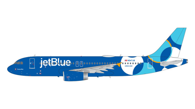 [予約]Gemini Jets 1/200 (ダイキャスト製) A320-200 ジェットブルー航空 "Forever Blue" N547JB [MS]