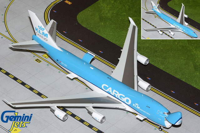 Gemini Jets 1/200 (ダイキャスト製) 747-400ERF KLMカーゴ/Martin Air PH-CKC 開閉選択式
