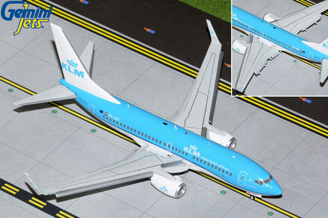 Gemini Jets 1/200 (ダイキャスト製) 737-700W KLM オランダ航空 PH-BGI  ※フラップダウン
