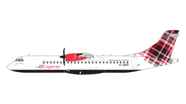 [予約]Gemini Jets 1/200 (ダイキャスト製) ATR72-600 ローガンエアー G-LMTE red livery