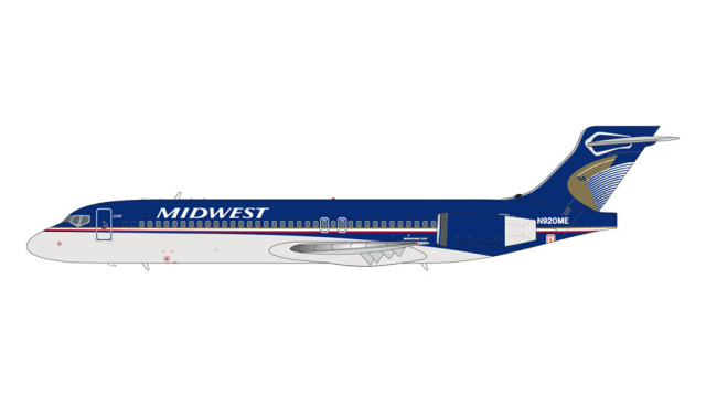 [予約]Gemini Jets 1/200 (ダイキャスト製) 717-200 ミッドウエスト航空 N920ME