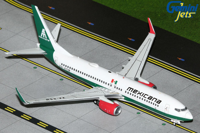 Gemini Jets 1/200 (ダイキャスト製) 737-800W メキシカーナ航空 XA-ASM