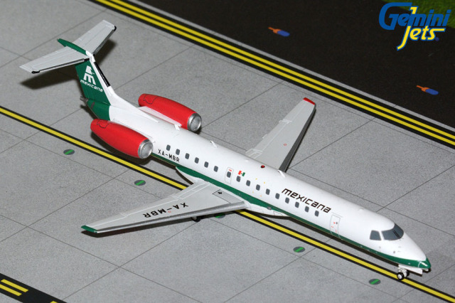 Gemini Jets 1/200 (ダイキャスト製) E145EP メキシカーナ航空 XA-MBR