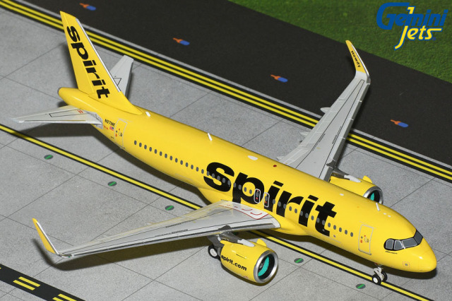 Gemini Jets 1/200 (ダイキャスト製) A320neo スピリット航空 N971NK 新塗装