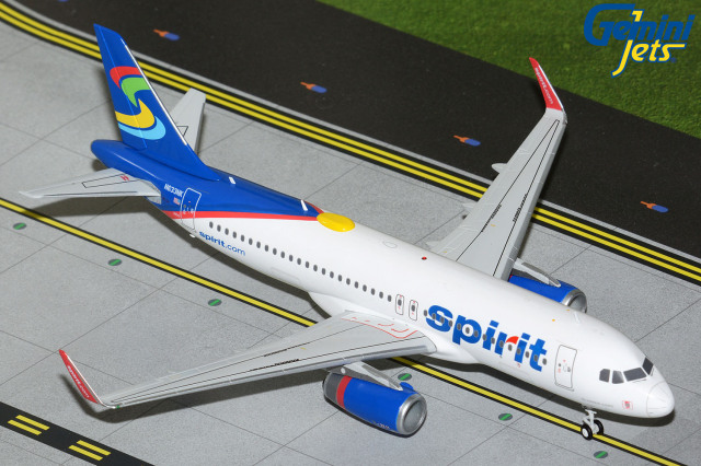 Gemini Jets 1/200 (ダイキャスト製) A320-200 スピリット航空 N633NK “Skittles” livery