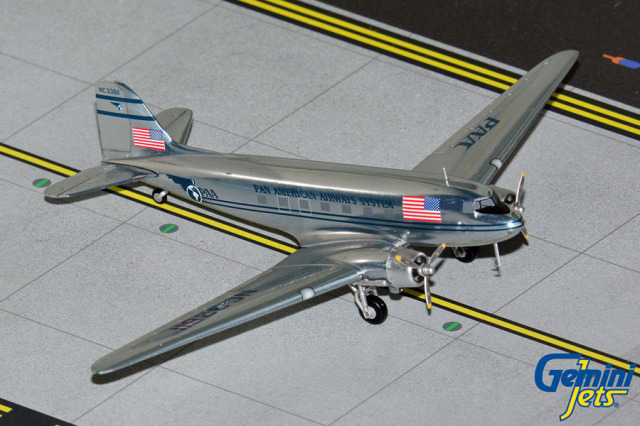 Gemini Jets 1/200 (ダイキャスト製) DC-3C パンアメリカン航空 NC33611 Polished