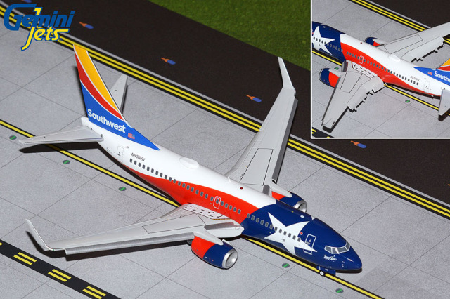 Gemini Jets 1/200 (ダイキャスト製) 737-700 サウスウェスト航空 N931WN “Lone Star One”  ※フラップダウン