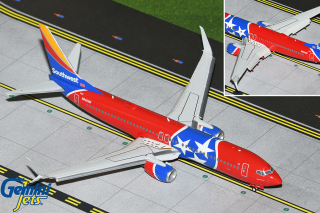 Gemini Jets 1/200 (ダイキャスト製) 737-800S サウスウェスト航空 "Tennessee One" N8620H [FD]