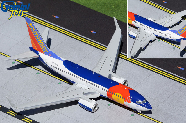 Gemini Jets 1/200 (ダイキャスト製) 737-700 サウスウエスト航空 N230WN "Colorado One" フラップダウン