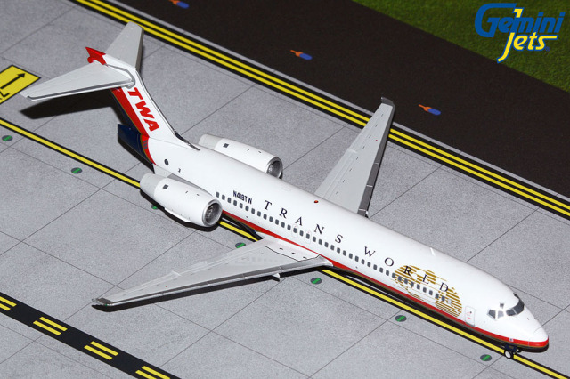 Gemini Jets 1/200 (ダイキャスト製) 717-200 トランス・ワールド航空 N418TW