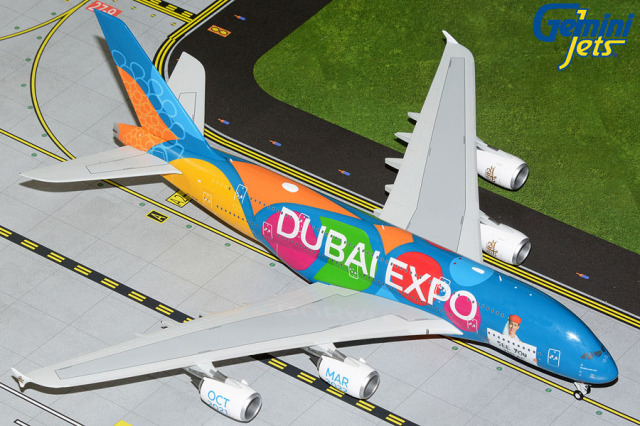 Gemini Jets 1/200 (ダイキャスト製) A380-800 エミレーツ航空 "Dubai Expo"/"Be Part Of The Magic" A6-EEW