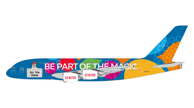 [予約]Gemini Jets 1/200 (ダイキャスト製) A380-800 エミレーツ航空 A6-EES "Be Part Of The Magic"