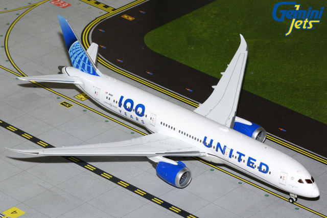Gemini Jets 1/200 (ダイキャスト製) 787-9 ユナイテッド航空 “100 Years” N61101