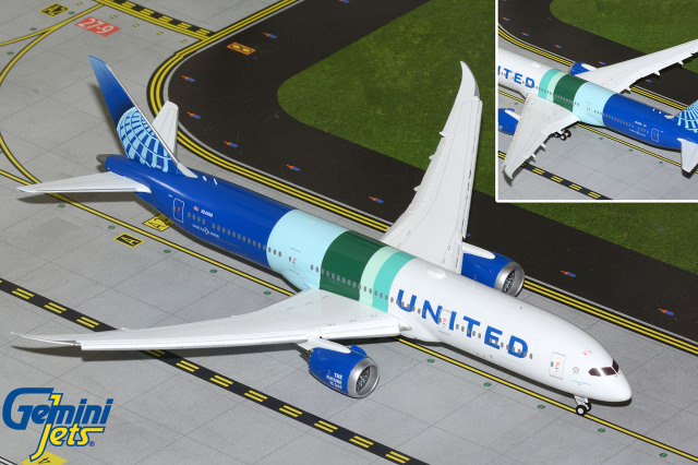 Gemini Jets 1/200 (ダイキャスト製) 787-9 ユナイテッド航空 "The Future is SAF" N24988 [FD]