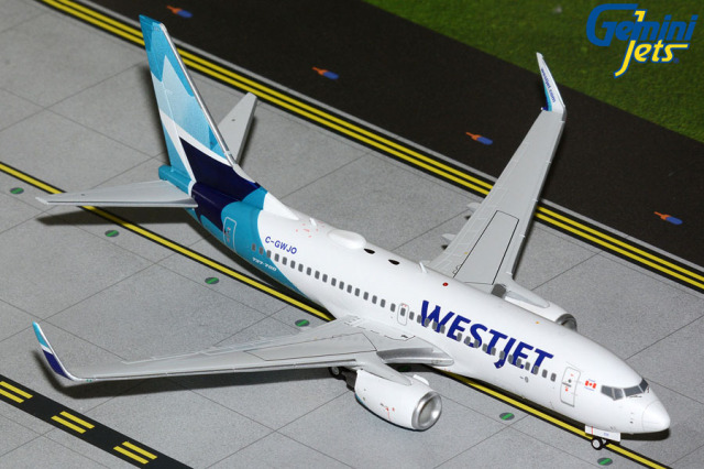 Gemini Jets 1/200 (ダイキャスト製) 737-700W ウエストジェット航空 C-GWJO
