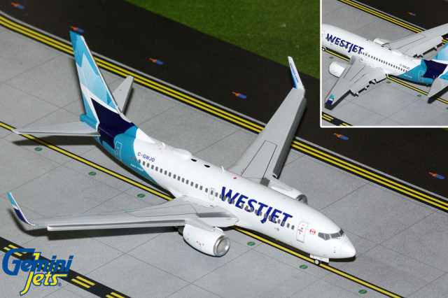 Gemini Jets 1/200 (ダイキャスト製) 737-700W ウエストジェット航空 C-GWJO [FD]