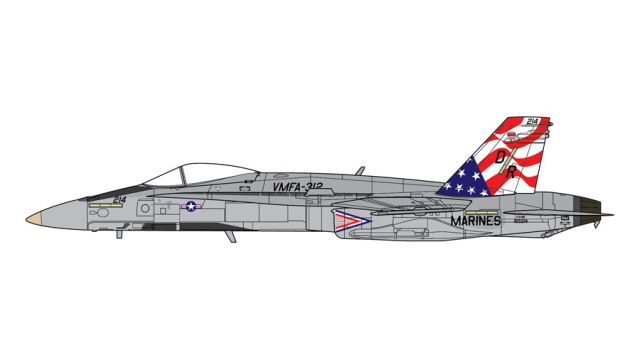 [予約]GeminiAces 1/72 (ダイキャスト製) F/A-18C アメリカ海兵隊 VMFA-312 165214