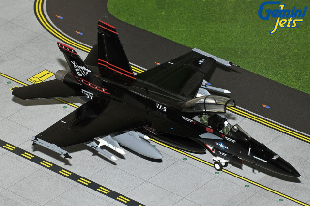 Gemini Aces 1/72 (ダイキャスト製) F/A-18F アメリカ海軍 VX-9 "Vandy 1" (black scheme) 166673