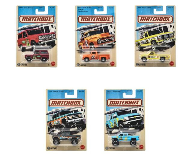 [予約]MATCHBOX 1/64 (ダイキャスト製) テーマ アソート - トラックス