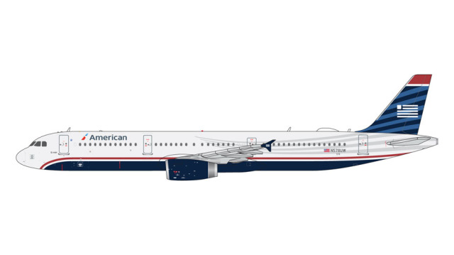 [予約]Gemini Jets 1/400 (ダイキャスト製) A321-200 アメリカン航空 N578UW "US Airways" heritage livery