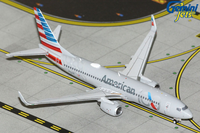 Gemini Jets 1/400 (ダイキャスト製) 737-800W アメリカン航空 "100" (Centennial livery) N840NN