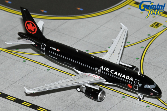 Gemini Jets 1/400 (ダイキャスト製) A320-200 エア・カナダ ジェッツ C-FNVV black color scheme