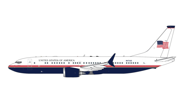 [予約]Gemini Jets 1/400 (ダイキャスト製) 737 MAX 8 BBJ アメリカ空軍 N471US