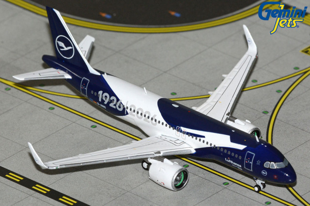 Gemini Jets 1/400 (ダイキャスト製) A320neo ルフトハンザ航空 "100" livery D-AING
