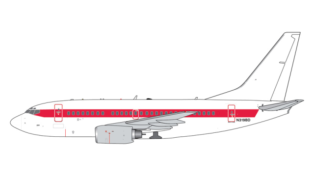 [予約]Gemini Jets 1/400 (ダイキャスト製) 737-600 EG&G "Janet" N319BD