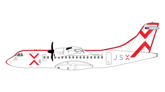 [予約]Gemini Jets 1/400 (ダイキャスト製) ATR 42-600 JSX N400JX