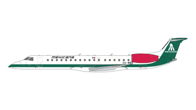 [予約]Gemini Jets 1/400 (ダイキャスト製) E145EP メキシカーナ航空 XA-MBR