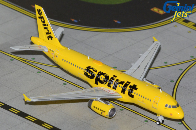 [予約]Gemini Jets 1/400 (ダイキャスト製) A320-200 スピリット航空 N604NK final revenue flight