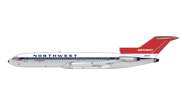 [予約]Gemini Jets 1/400 (ダイキャスト製) 727-200 ノースウエスト・オリエント航空 N254US delivery livery polished belly