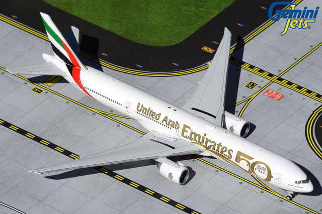 Gemini Jets 1/400 777-300ER エミレーツ航空 UAE 50周年記念塗装 A6-EGE