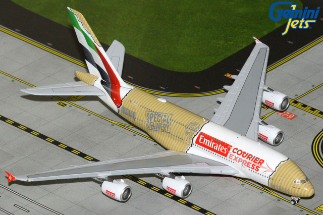 Gemini Jets 1/400 (ダイキャスト製) A380 エミレーツ・スカイカーゴ "Emirates Courier Express" A6-EET