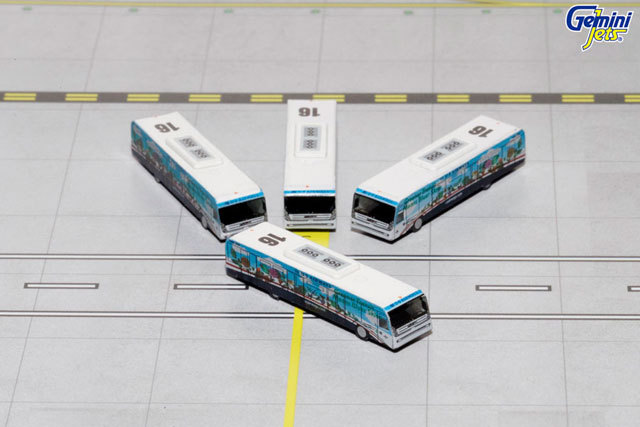 Gemini Jets 1/400 USAIRWAYS COBUS 3000 4台セット エアポートアクセサリーGreener