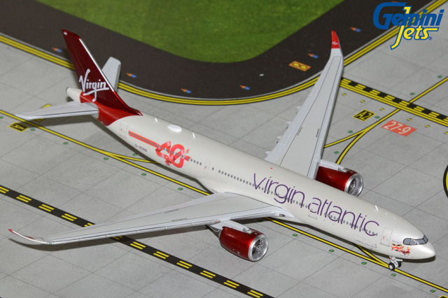 Gemini Jets 1/400 (ダイキャスト製) A330-900neo ヴァージン・アトランティック航空 G-VSRB "40th Anniversary"