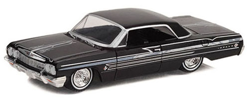 グリーンライト 1/64 北米限定 1964 シボレー インパラ ローライダー ブラック ※並行輸入品