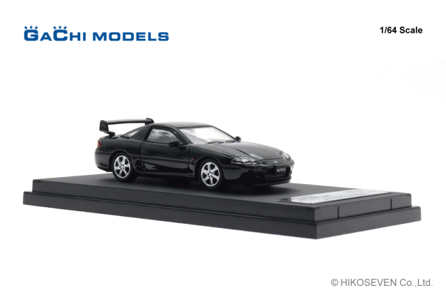 GACHI MODELS 1/64 (ダイキャスト製) 三菱 GTO (1998) ピレネーブラック
